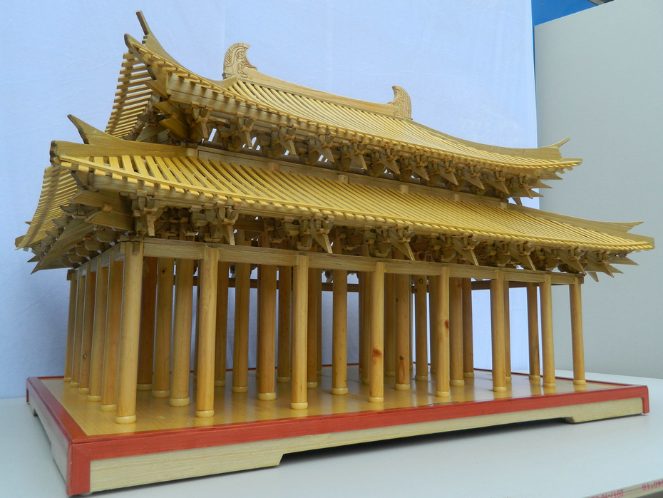 重檐庑殿顶建筑木构架